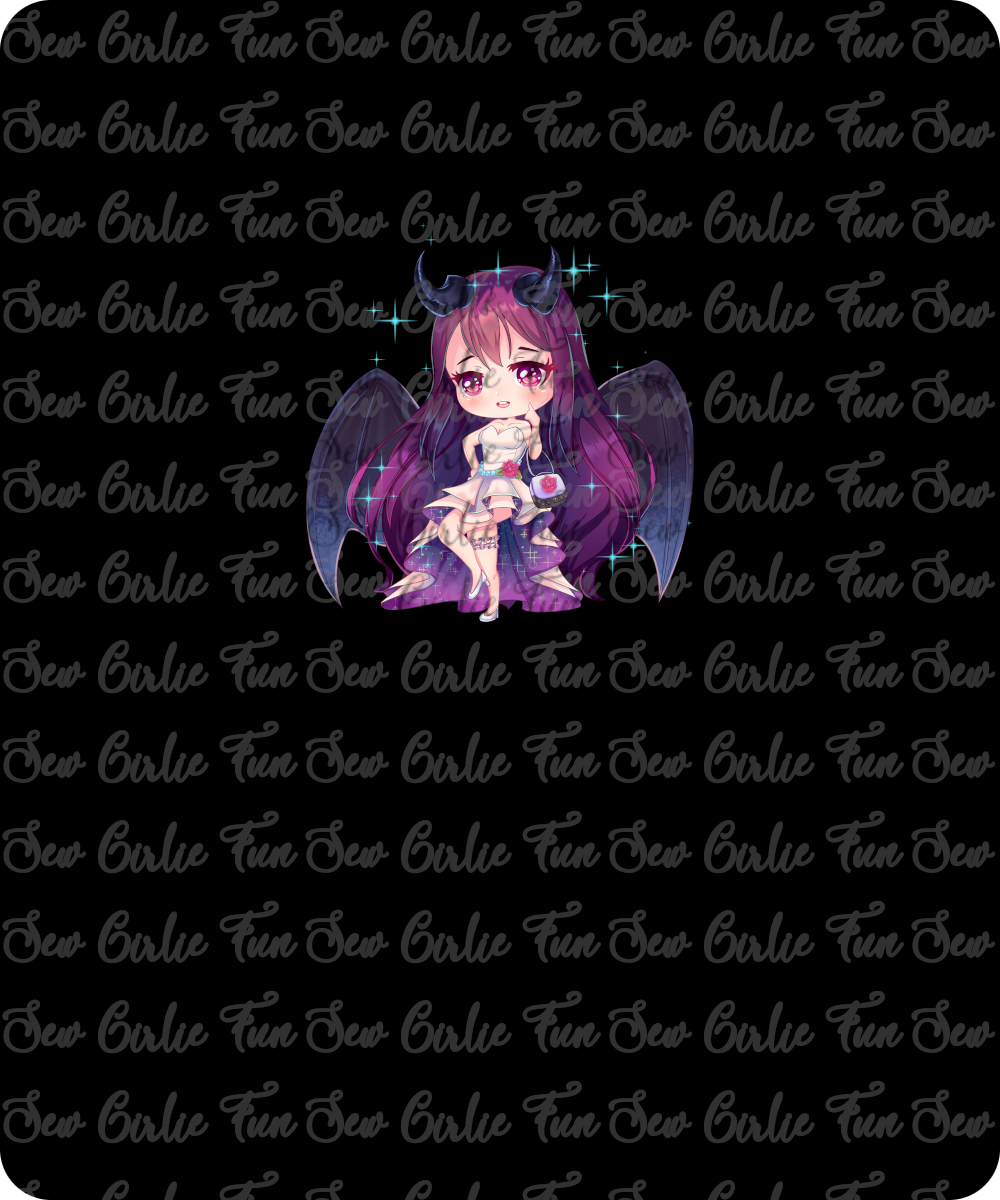 Wicked Chibi Dark Purple Panel