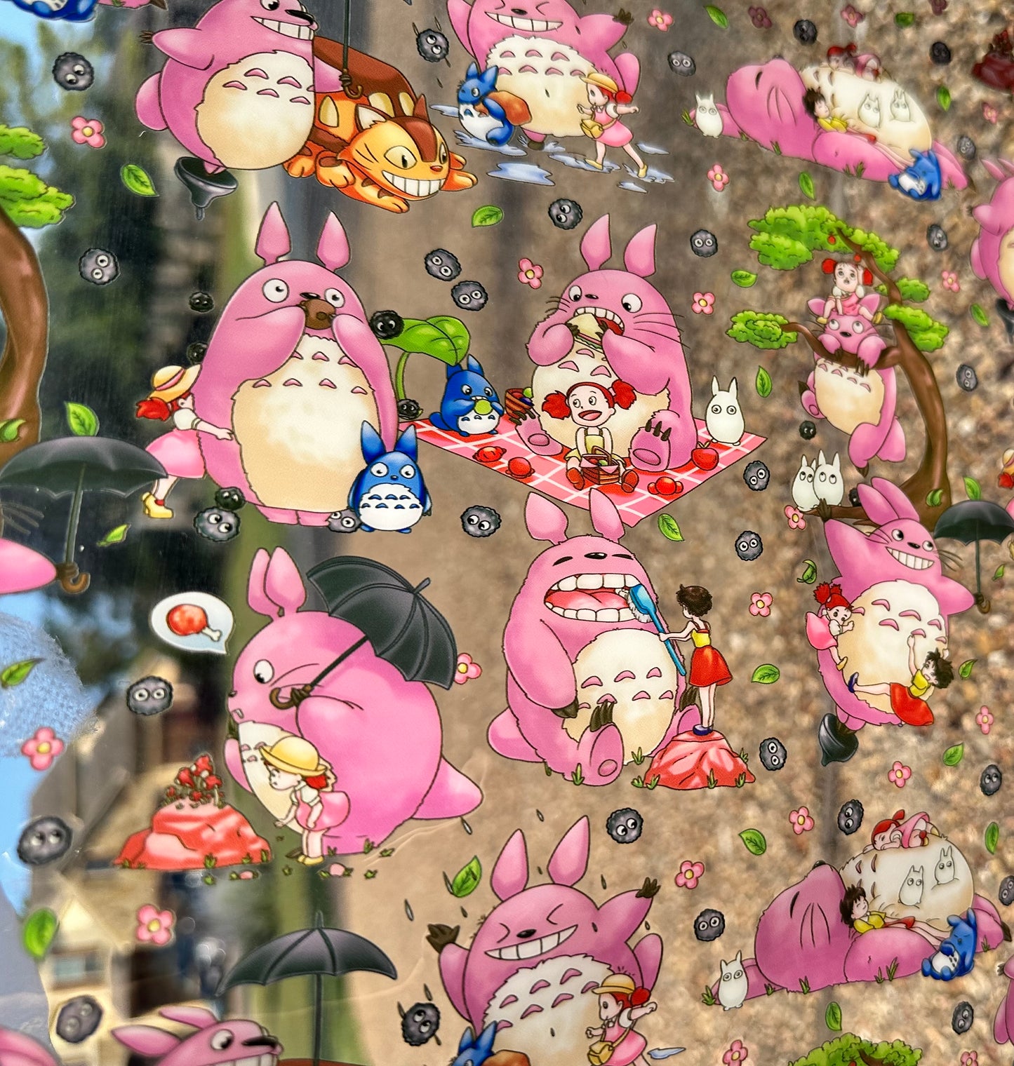 CLEAR NORMAL AND PINK FOREST GUARDIAN TPU 18" VINYL