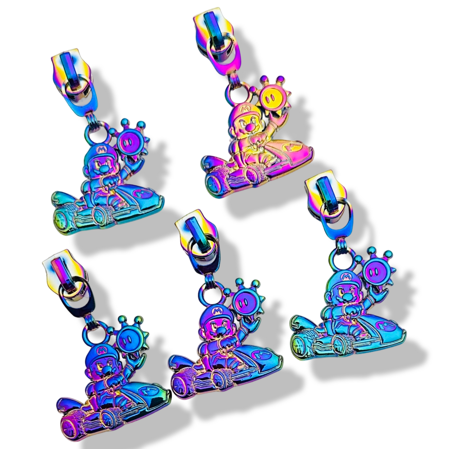 Crazy Kart Racer Zipper Pull