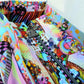 RAINBOW CHECKERED TAPE WITH GUNMETAL TEETH #5 ZIPPER TAPE