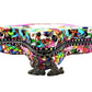 RAINBOW CHECKERED TAPE WITH GUNMETAL TEETH #5 ZIPPER TAPE