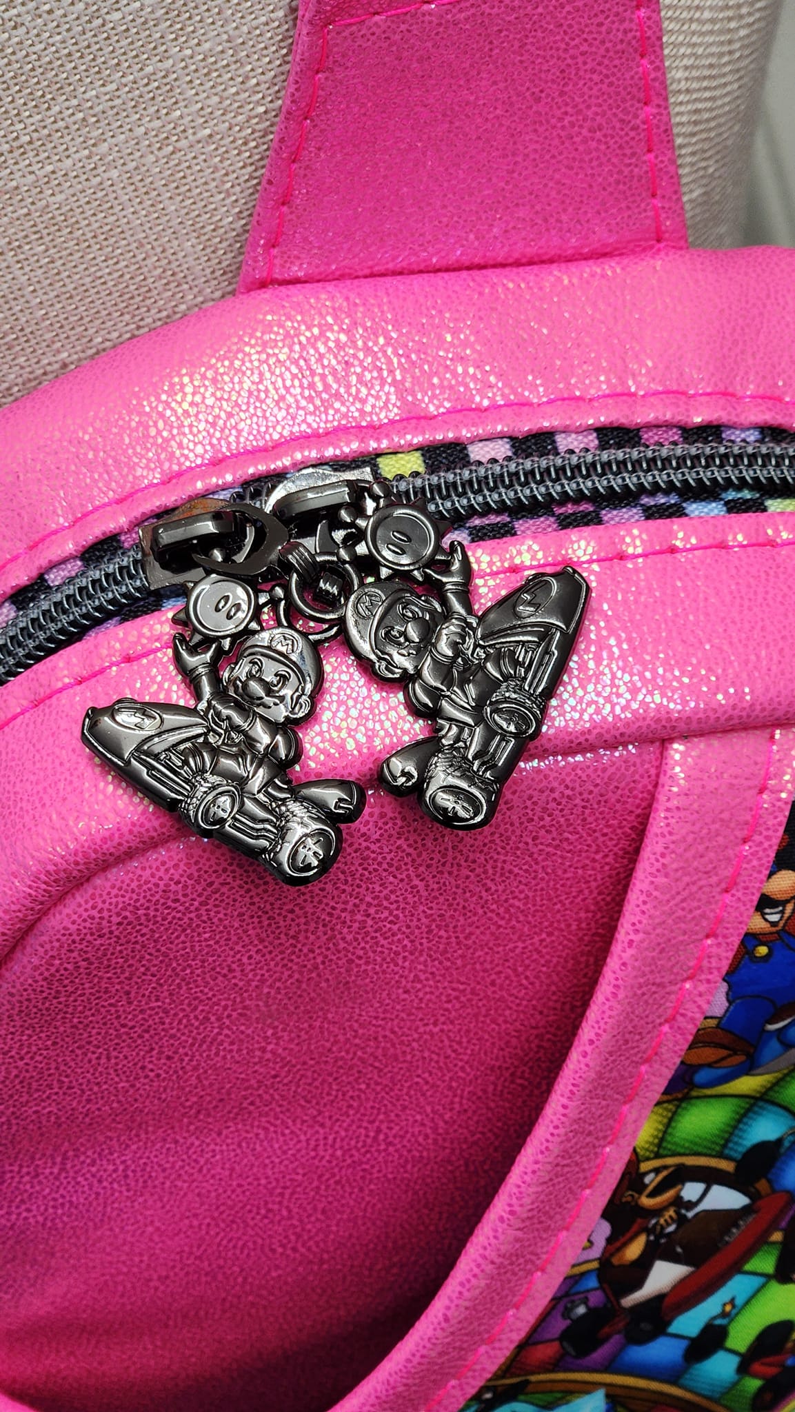 Crazy Kart Racer Zipper Pull