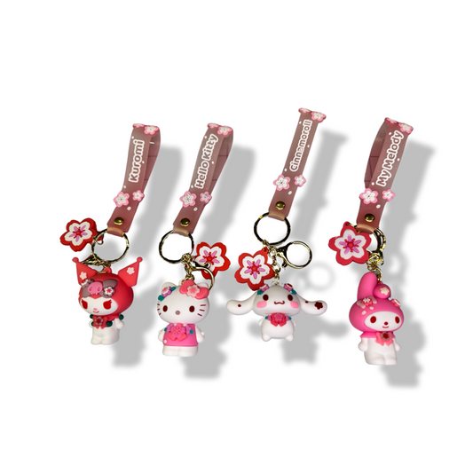 Cute Cherry Blossom Anime Character Key Chains!