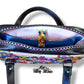 RAINBOW CHECKERED TAPE WITH GUNMETAL TEETH #5 ZIPPER TAPE