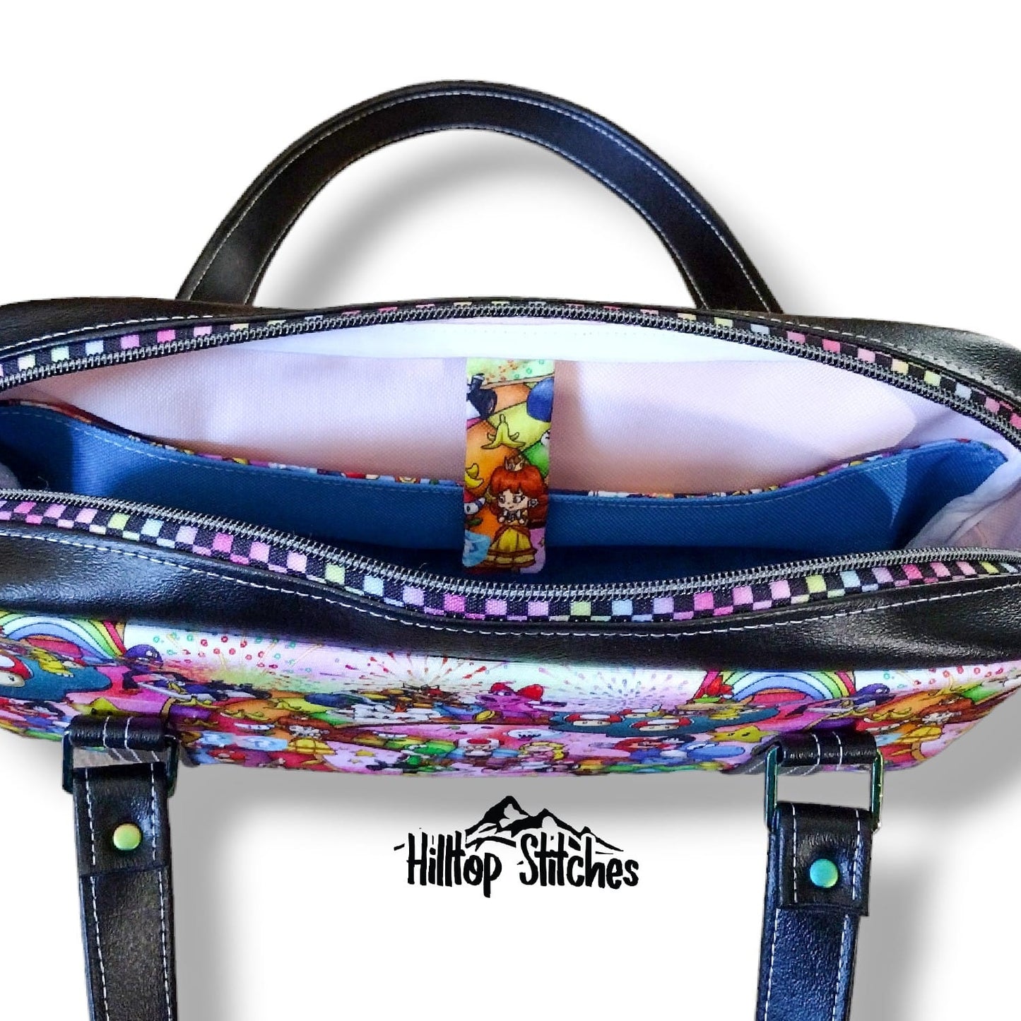 RAINBOW CHECKERED TAPE WITH GUNMETAL TEETH #5 ZIPPER TAPE