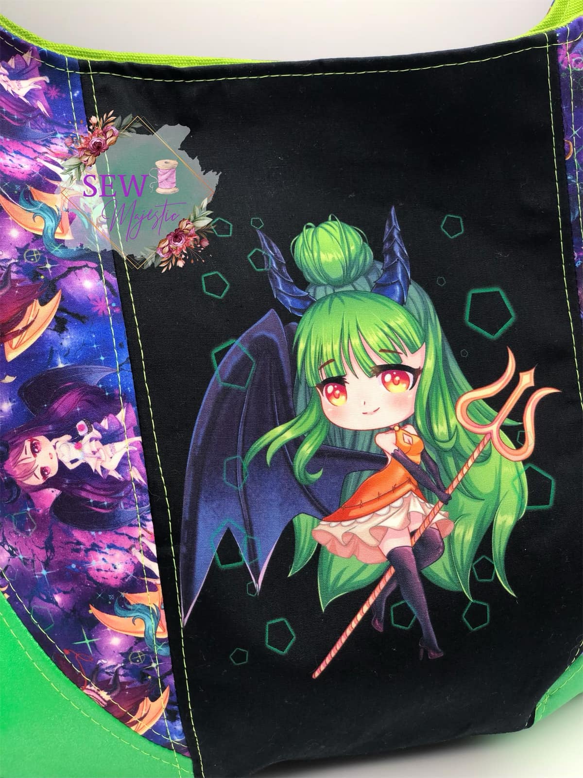 Wicked Chibi Green Hair Panel
