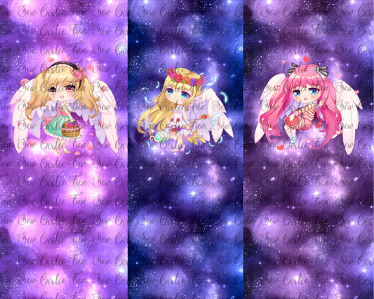 Angel Anime Chibis Big Kid Panel Set of 3