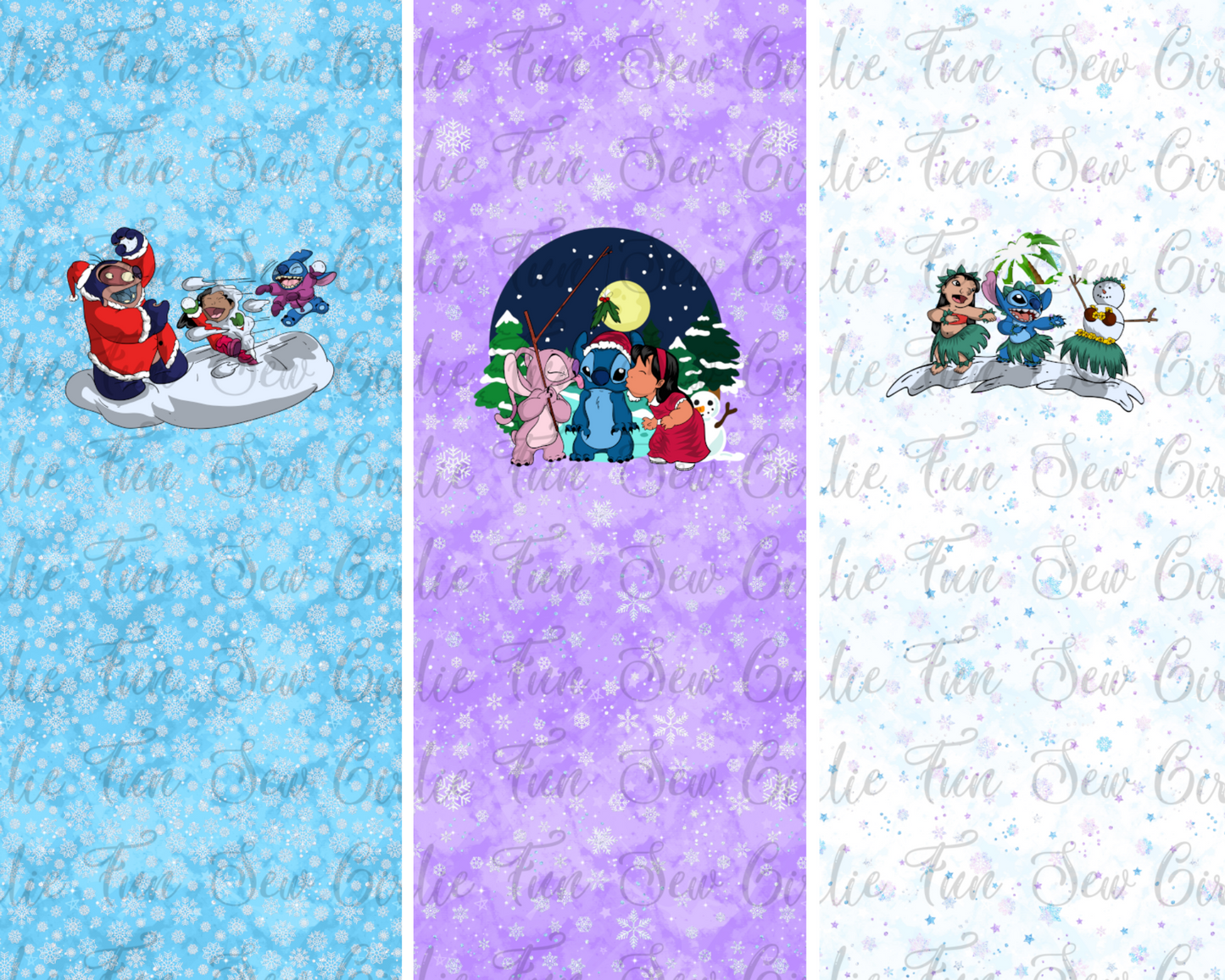 Alien Christmas Big Kid Panel Set of 3