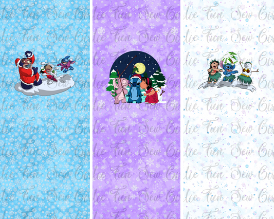 Alien Christmas Big Kid Panel Set of 3