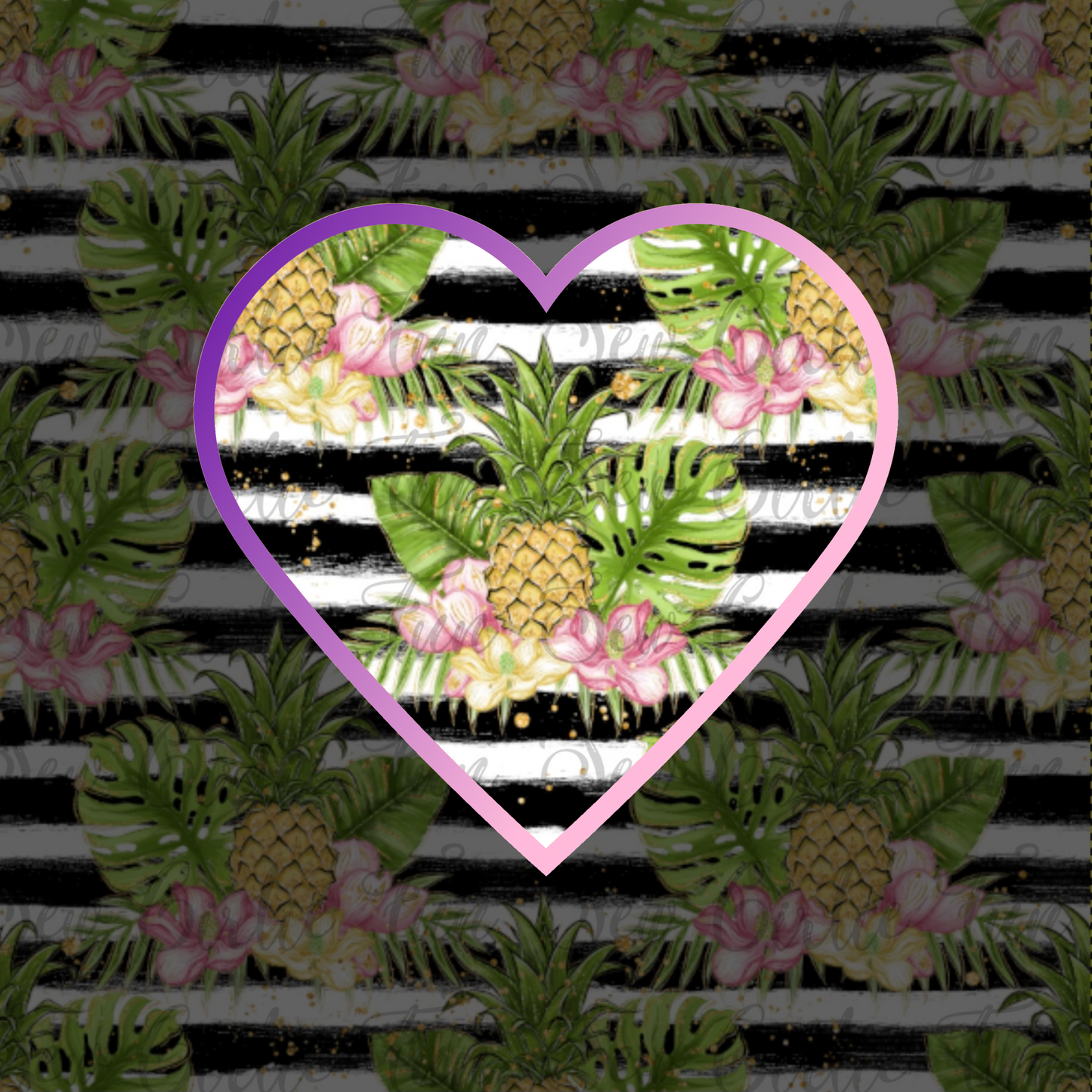 Tropical Paradise - Striped Pineapple