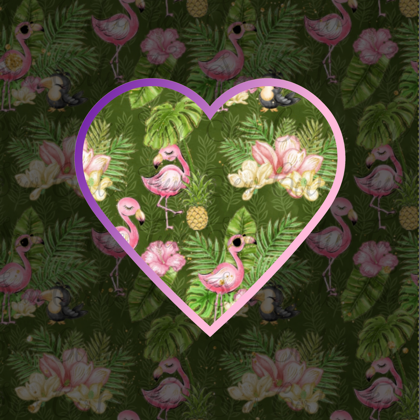 Tropical Paradise - Cool Flamingos