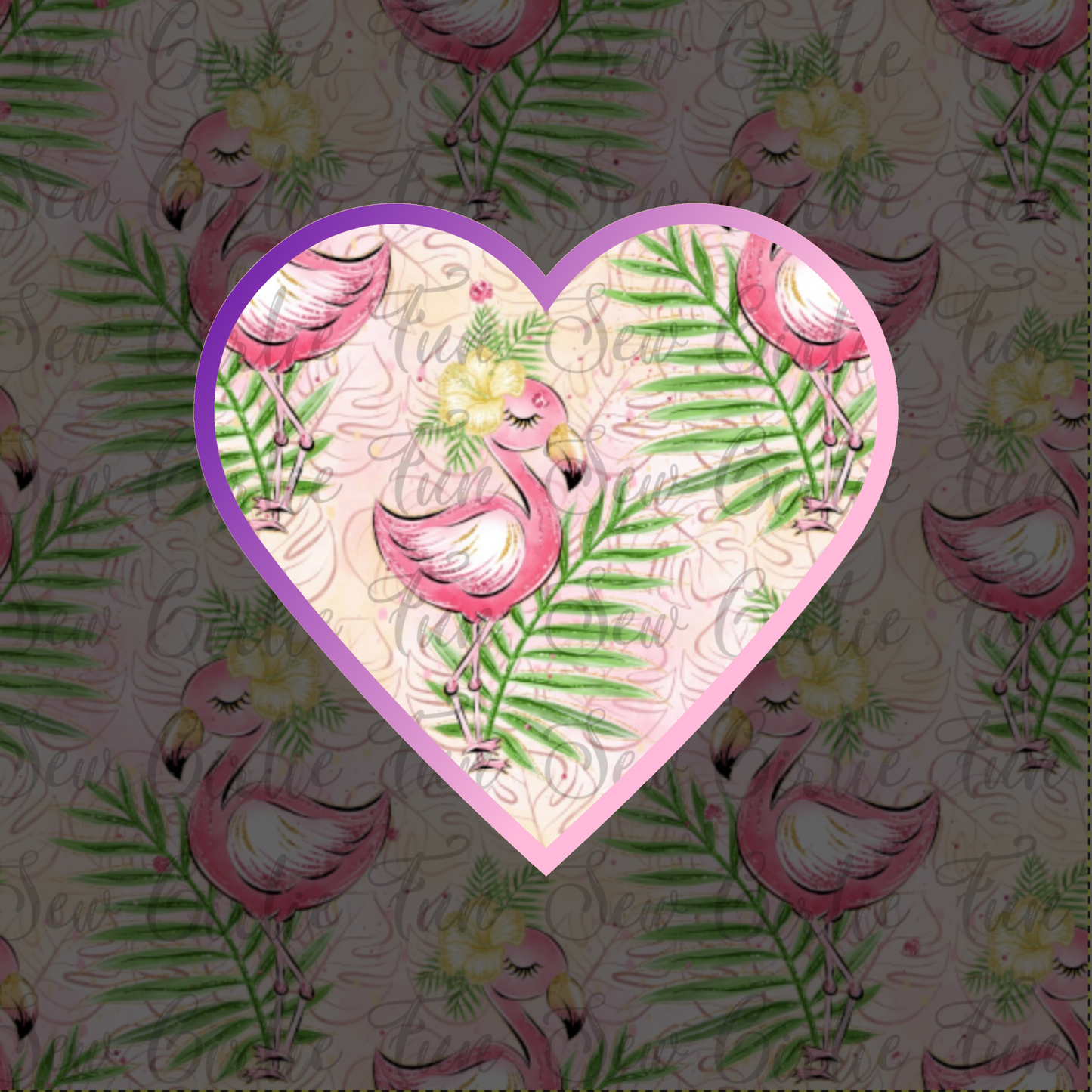 Tropical Paradise - Sleeping Flamingos