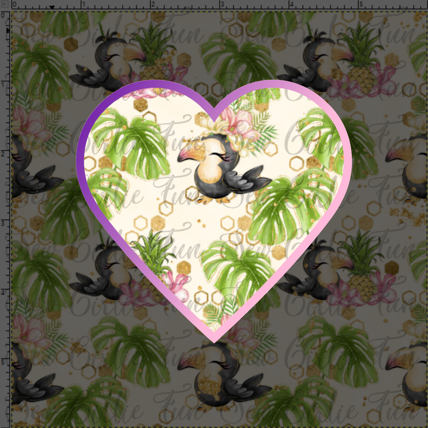 Tropical Paradise - Sweet Birdie With Shapes