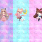 Kitty Chibi Sweets Big Kid Panel Set of 3