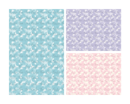 The Golden Ladies Coordinating Fabrics (Blue, Purple and Pink)
