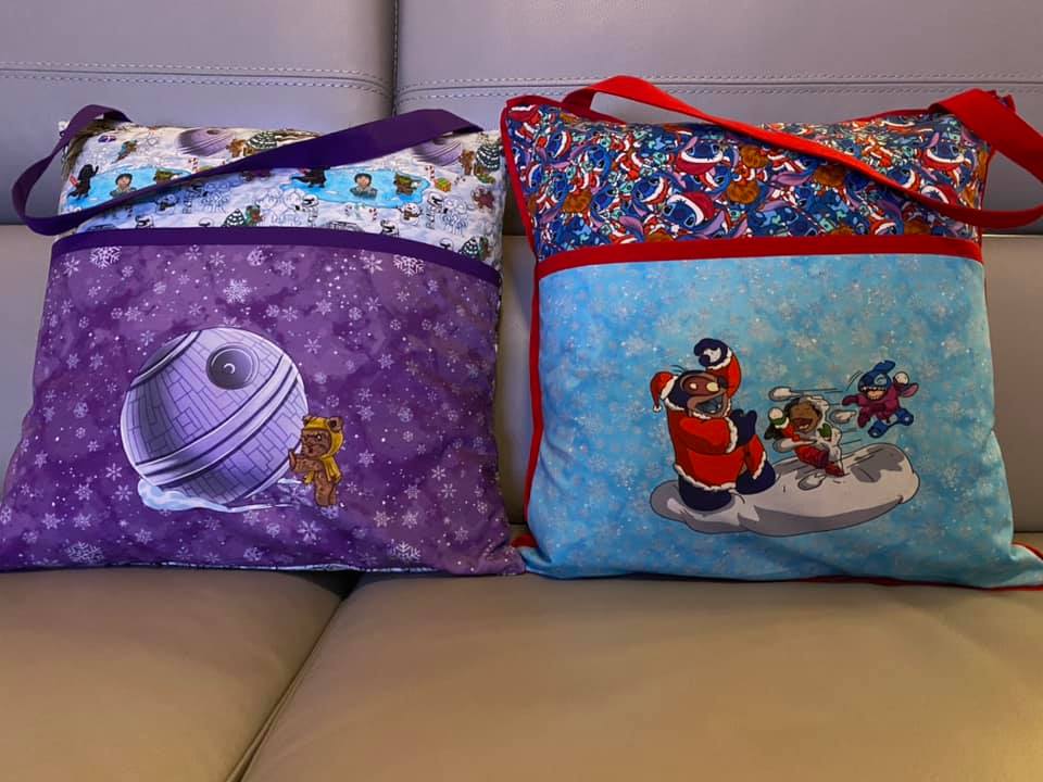 Alien Christmas Big Kid Panel Set of 3