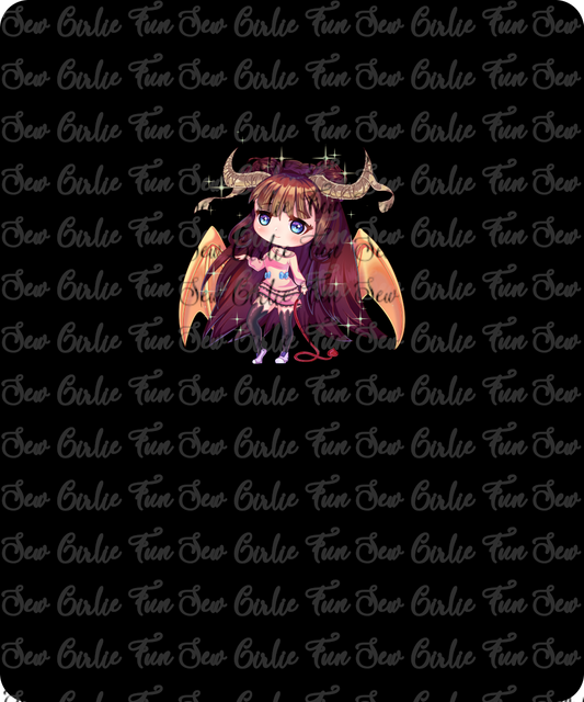 Wicked Chibi Brunette Panel
