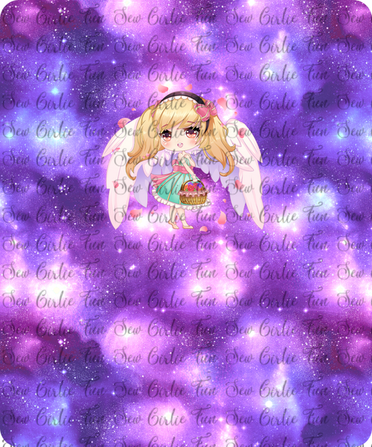 Angel Chibi Rose Petals Panel