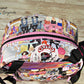 PINK AND WHITE STRIPED TAPE WITH MATTE BLACK TEETH #5 ZIPPER TAPE