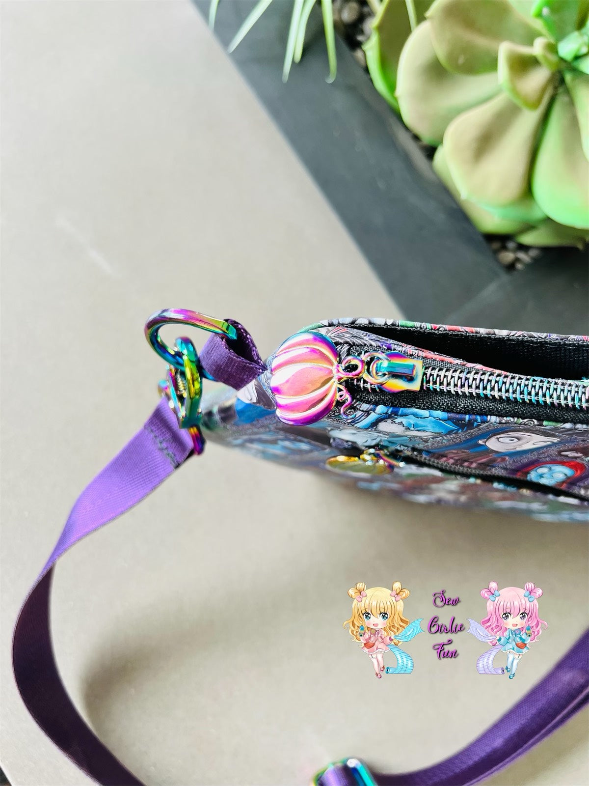 Black Tape with Rainbow Teeth #5 Zipper Tape - Pack of 3 and 5 Yards