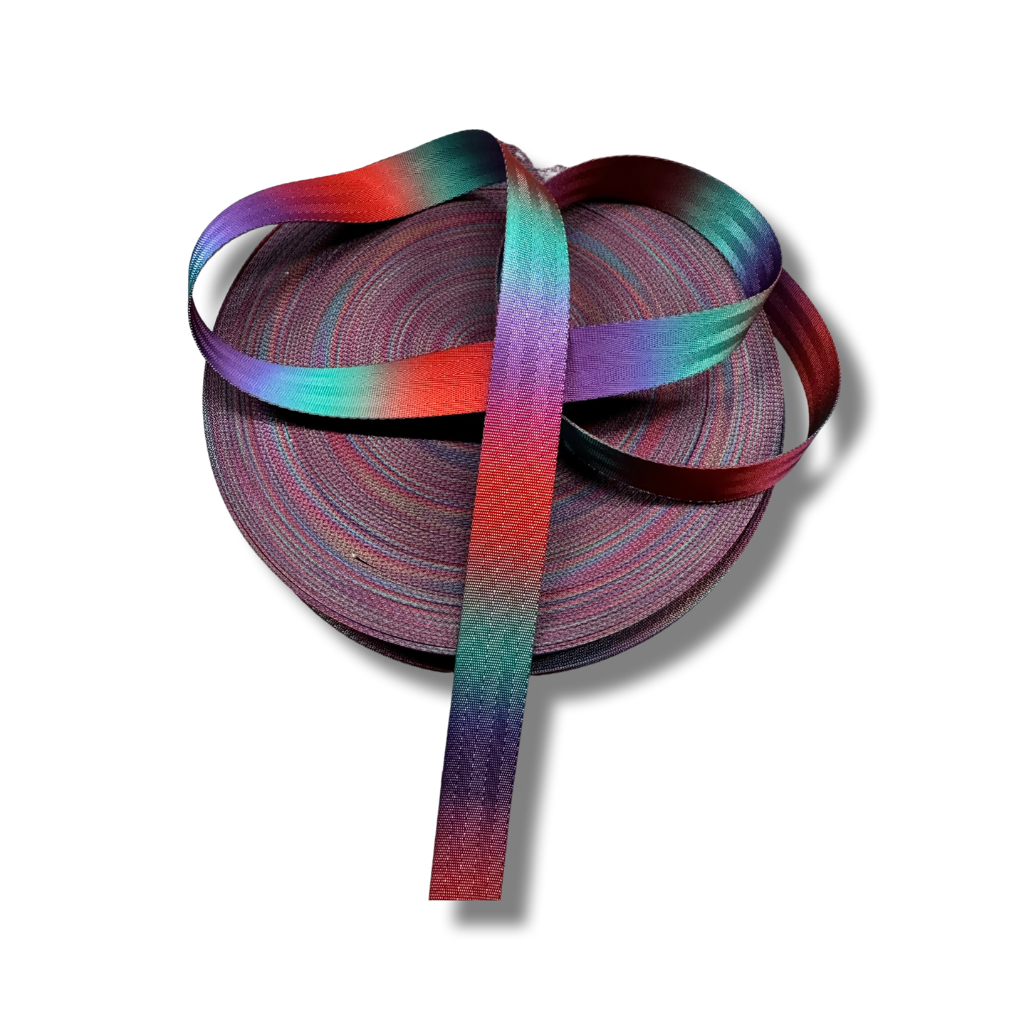 Dark Rainbow 1"  Webbing - Pack of 3 and 5 Yards