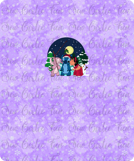 Alien Christmas Mistletoe Kiss Panel