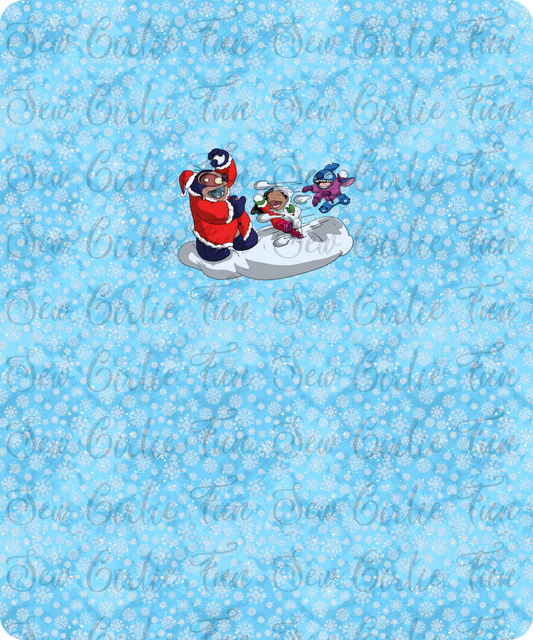 Alien Christmas Snow Fight Panel