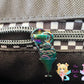 BLACK AND WHITE CHECKERED TAPE WITH GUNMETAL TEETH #5 ZIPPER TAPE